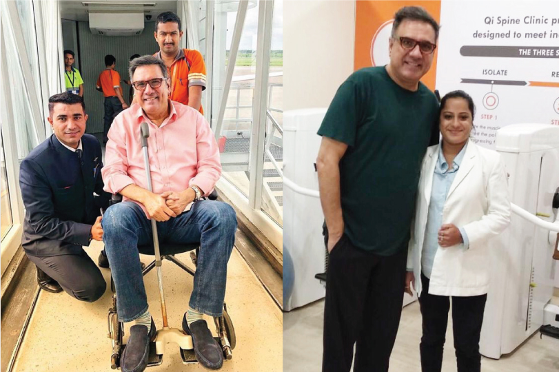 <h5>“Even sitting and sleeping had become difficult. I was told to go for surgery. I ignored it for too long and didn’t know of the QI Spine Clinic earlier. They got me back on my feet in 3 weeks”. – Boman Irani</h5>