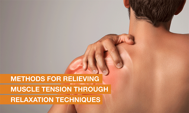How can muscle tension be eased using relaxation techniques?