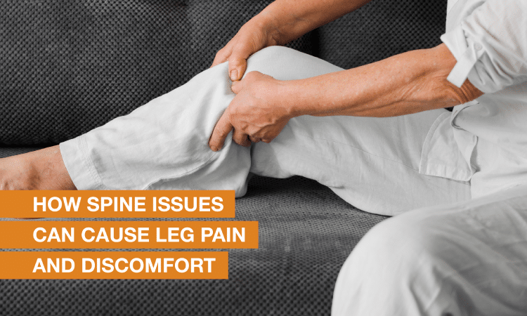 Blog Image - Are you struggling with persistent leg pain that just won’t go away? The root cause could be linked to your spine. Read on to learn more